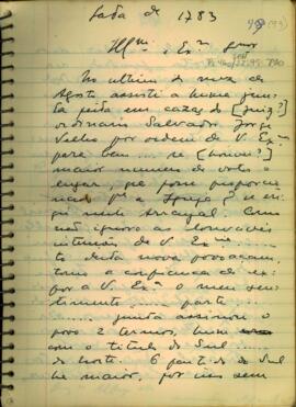 Carta a Luís de Albuquerque de Melo Pereira e Caceres