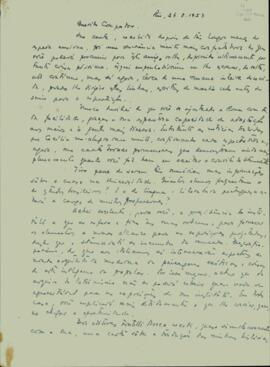 Carta de Rodrigo Mello Franco de Andrade a Sérgio Buarque de Holanda