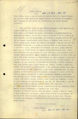 Carta Régia de D. José