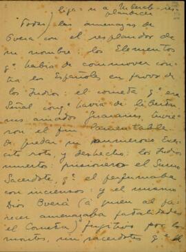 Fragmentos, em espanhol, [de autoria de Guevara], sobre o aparecimento de um cometa