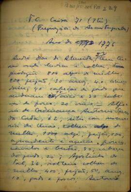 Informações de alguns moradores de Porto Feliz, 1776