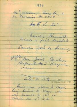 Presença de Luiz Antônio de Souza em Vila Bela em novembro de 1814