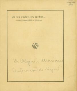 Poesia de [Olegário Mariano]