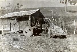 Fotografias de carros de boi e zona rural