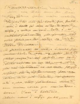 Carta de Mário Raul de Morais Andrade a Sérgio Buarque de Holanda