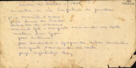 Relação de nomes de proprietários de datas [de terras] na Prefeitura de Jundiaí em 1657
