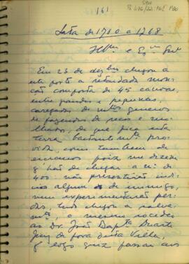 Carta de Francisco Lopes de Araujo