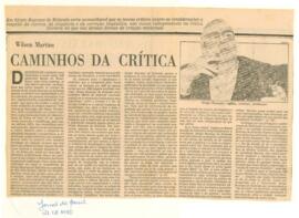 "Caminhos da crítica"