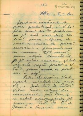 Carta de José Carlos Vasconcelos a D. Luis de Albuquerque de Melo Pereira e Caceres