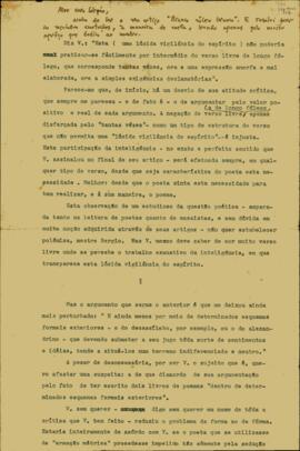 Carta de Thiago de Mello a Sérgio Buarque de Holanda
