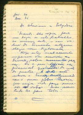 Carta do Conselheiro Francisco Octaviano de Almeida Rosa ao General Polydoro