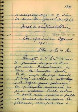 Carta do Conde de Bobadella a D. Antônio Rolim de Moura
