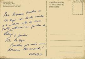 Cartão postal de ? a Sérgio Buarque de Holanda