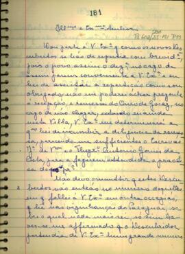 Carta de Antônio Rodrigues Gayoso a D. Luis de Albuquerque de Melo Pereira e Caceres