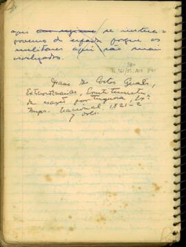 Referência de "Diário das cortes gerais extraordinárias, [constituintes] da nação portuguesa"