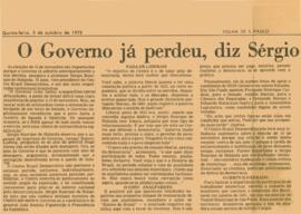 "O governo já perdeu, diz Sérgio Buarque"