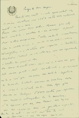 Carta de Affonso D'Escragnole Taunay a Sérgio Buarque Holanda