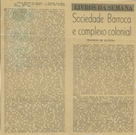 "Sociedade Barroca e complexo colonial"