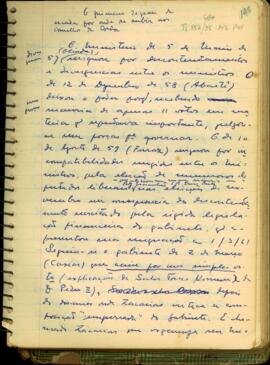 Fragmentos referentes a assuntos diversos