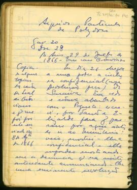 Fragmentos de cartas do General Polydoro ao Conselheiro Francisco Octaviano de Almeida Rosa