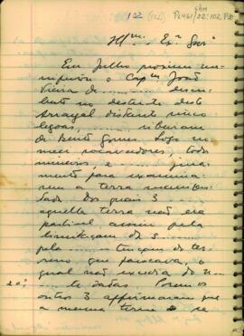 Carta de André Neves da Cunha a Luís de Albuquerque de Melo Pereira e Caceres
