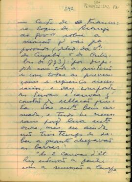 Carta de Francisco Lopes de Araujo