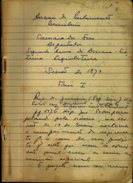 Discursos políticos na Câmara de Deputados sobre reforma constitucional, 1879