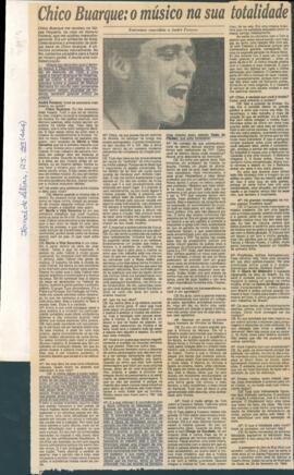 "Chico Buarque: o músico na sua totalidade"