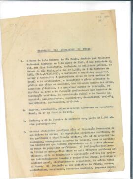 Histórico das atividades do Museu de Arte Moderna