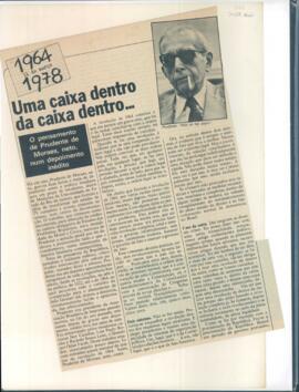 "1964 31 de março 1978 Um caixa dentro da caixa dentro..."