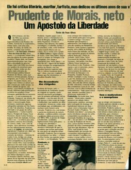 “Prudente de Morais, neto Um apóstolo da liberdade”