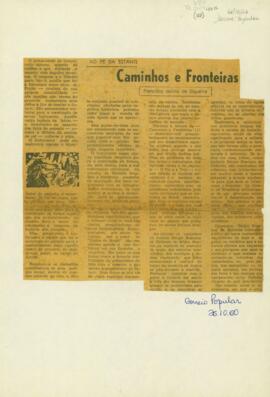 "Caminhos e Fronteiras"
