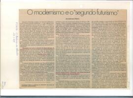 "O modernismo e o segundo futurismo"