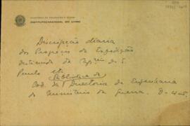 Descrição diária do Tenente Coronel de Infantaria Cândido Xavier de Almeida e Souza a D. Rodrigo de Souza Coutinho
