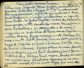 Carta de D. Rodrigo de Souza Coutinho a João Manso Pereira