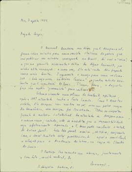 Carta de Carlos Drummond de Andrade a Sérgio Buarque de Holanda