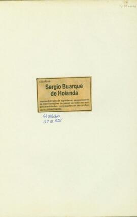 Nota de agradecimento da família de SBH.