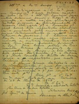 Carta dos Oficiais da Câmara de Porto Feliz, 1808