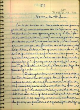 Carta de Manoel Velozo Rebelo e Vasconcelos a D. Luis de Albuquerque de Melo Pereira e Caceres