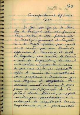 Ordem Régia aos Oficiais da Câmara da Vila de Cuiabá, 1760