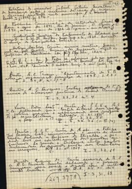 Relação de referências de livros, relatórios, notas e cartas de vários autores, com indicação de assunto, entre 1824-71