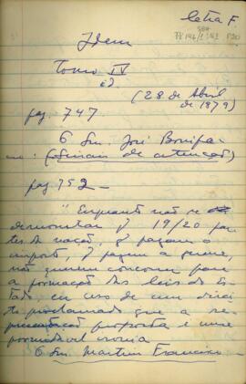 Discursos de José Bonifácio e outros políticos, 1879