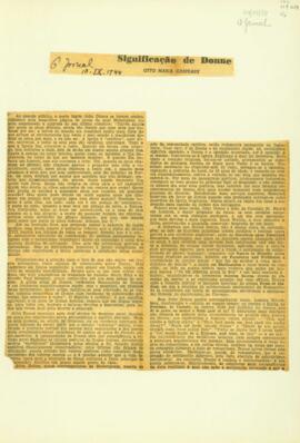 Artigo sobre o poeta John Donne