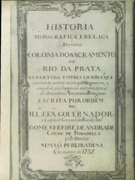 "História topográfica e bélica da Colônia do Sacramento do Rio da Prata"