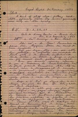 Carta de A. C. Tavares Bastos a Pereira Leal