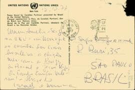 Cartão postal de Israel e Marina a Sérgio Buarque de Holanda