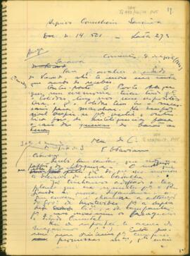 Carta do Conselheiro Francisco Octaviano de Almeida Rosa ao Conselheiro José Antônio Saraiva