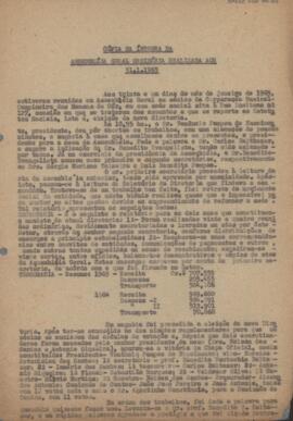 Cópia na íntegra da Assembléia Geral Ordinária realizada aos 31.1.1965