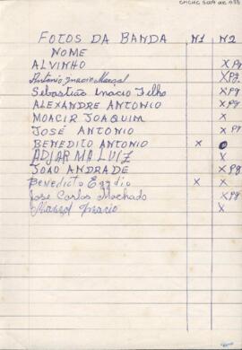 [Lista de controle de pagamento]