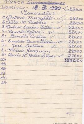 [Lista de controle de pagamento]